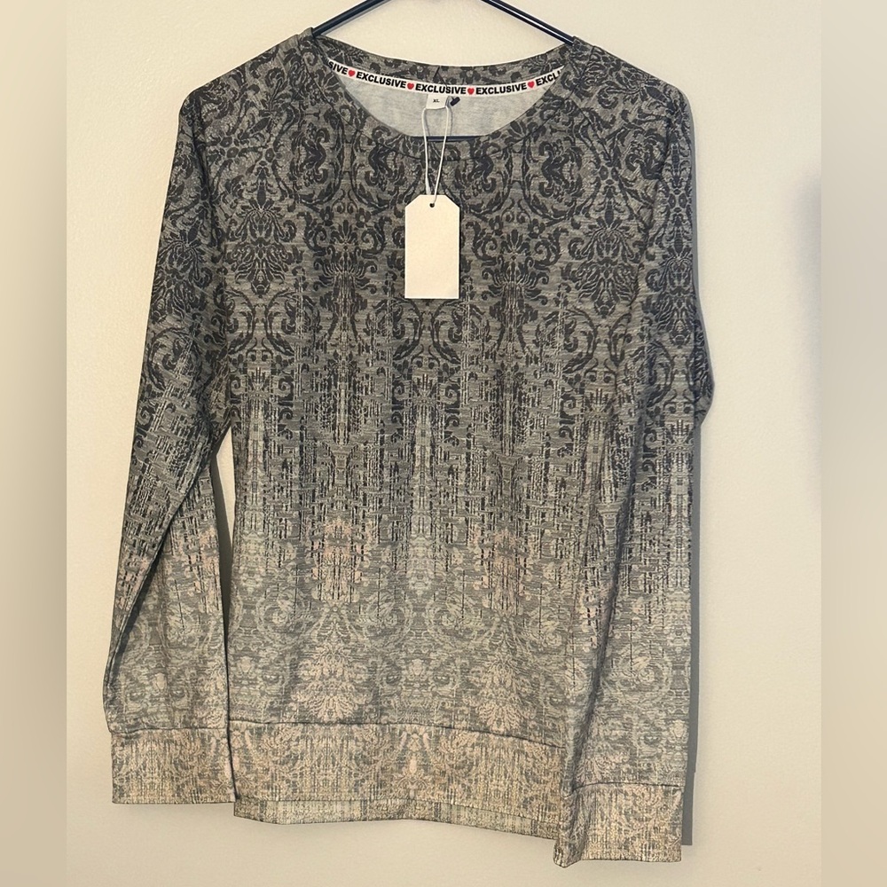 Women's T Shirt Streetwear Casual Print Long Sleeve Regular Tops